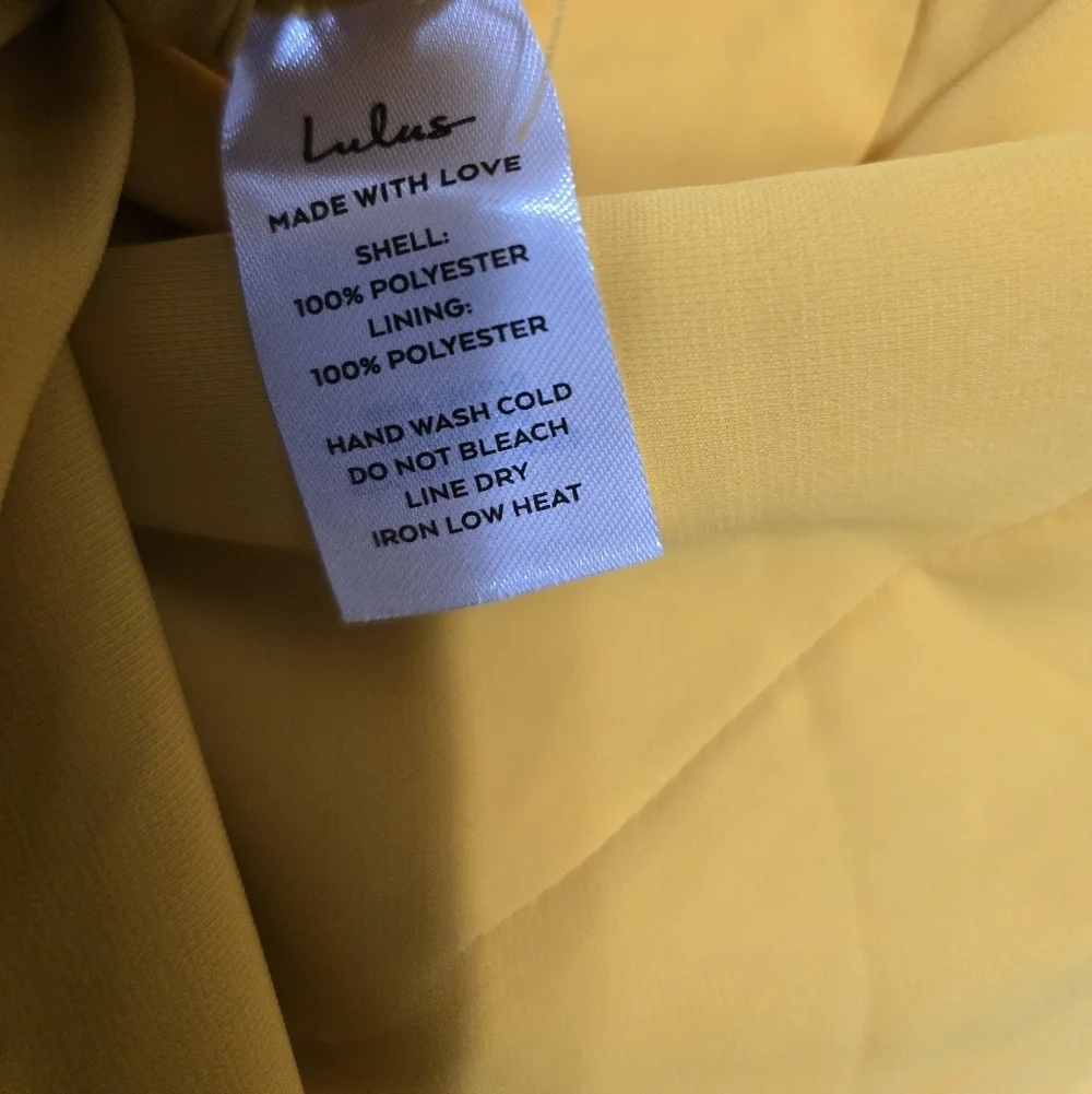 LULUSReinette V-neck Midi Dress In Marigold Size Small NEW D131 - Picture 8 of 9